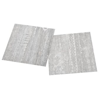 Vloerplanken 20 st zelfklevend 1,86 m&sup2; PVC grijs 4