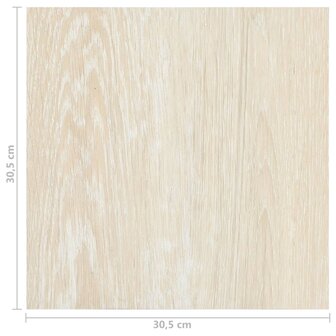 Vloerplanken 20 st zelfklevend 1,86 m&sup2; PVC beige 11