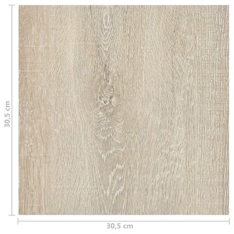 Vloerplanken 20 st zelfklevend 1,86 m&sup2; PVC beige 11