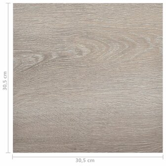 Vloerplanken 20 st zelfklevend 1,86 m&sup2; PVC taupe 11