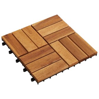Terrastegels acaciahout 30 x 30 cm (10 stuks) 1