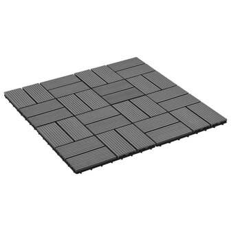Terrastegels 30x30 cm 1 m&sup2; HKC grijs 11 st 2