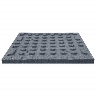 Valtegels 12 st 50x50x3 cm rubber grijs 5