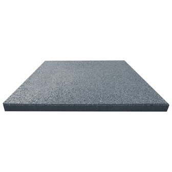Valtegels 12 st 50x50x3 cm rubber grijs 6