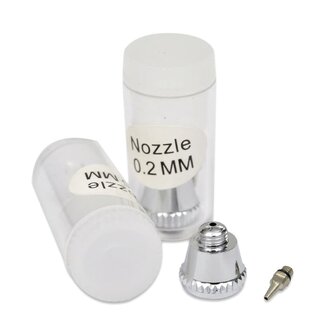 Airbrush set 0,2 / 0,3 / 0,5 mm mondstukken 6