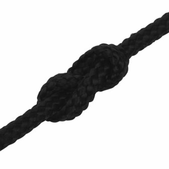 Werktouw 2 mm 25 m polyester zwart 5