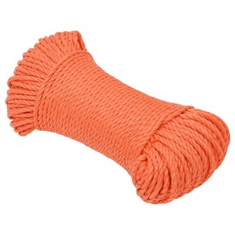 Werktouw 8 mm 100 m polypropeen oranje 2