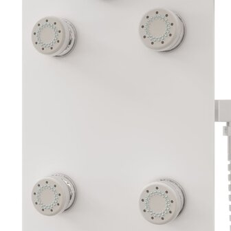 Douchepaneel 25x47,5x130 cm glas wit 7