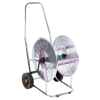 Slanghaspelkar voor 80 m 3/4&quot; slang staal 10