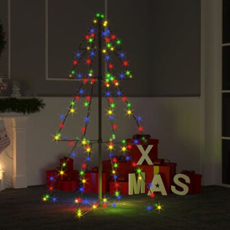 Kegelkerstboom 160 LED&amp;apos;s binnen en buiten 78x120 cm 1