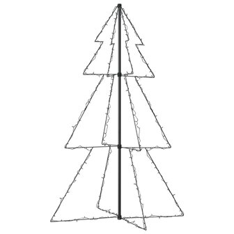 Kegelkerstboom 200 LED&amp;apos;s binnen en buiten 98x150 cm 5