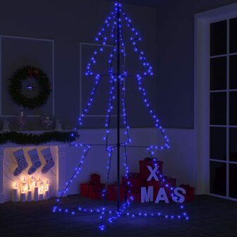 Kegelkerstboom 240 LED&amp;apos;s binnen en buiten 118x150 cm 1