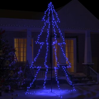Kegelkerstboom 360 LED&amp;apos;s binnen en buiten 143x250 cm 1
