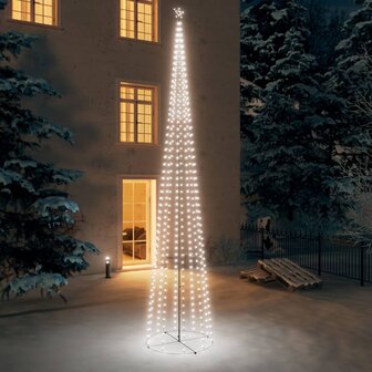 Kegelkerstboom 752 koudwitte LED&amp;apos;s 160x500 cm 1