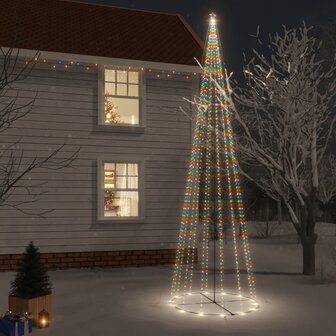 Kegelkerstboom 1134 LED&amp;apos;s meerkleurig 230x800 cm 1
