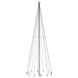 Kerstboom met grondpin 732 LED&amp;apos;s meerkleurig 500 cm 3