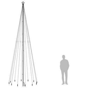 Kerstboom met grondpin 732 LED&amp;apos;s meerkleurig 500 cm 9