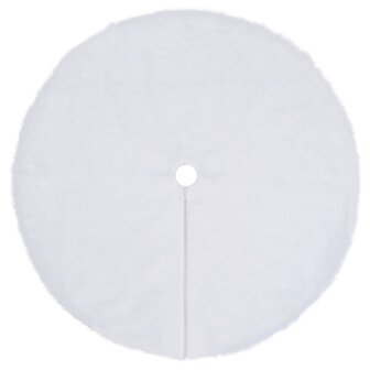 Kerstboomrok 150 cm kunstvacht wit 2