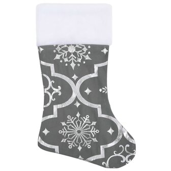 Kerstboomrok luxe met sok 90 cm stof grijs 4
