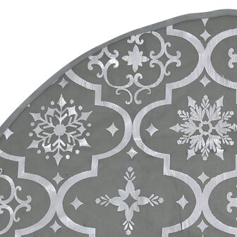 Kerstboomrok luxe met sok 90 cm stof grijs 6