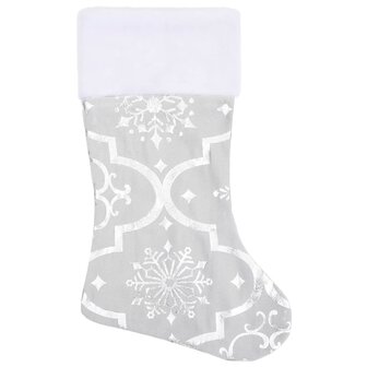 Kerstboomrok luxe met sok 122 cm stof wit 4