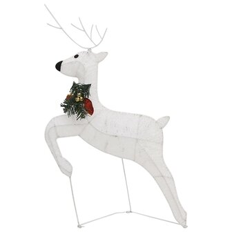 Buitenkerstversiering rendieren en slee 140 LED&amp;apos;s wit 9