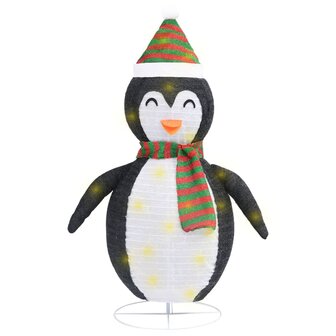 Kerstpingu&iuml;n decoratief LED 120 cm luxe stof 2
