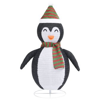 Kerstpingu&iuml;n decoratief LED 120 cm luxe stof 5