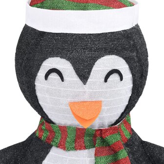 Kerstpingu&iuml;n decoratief LED 120 cm luxe stof 7