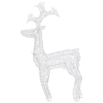 Kerstversiering rendier 90 LED&amp;apos;s 60x16x100 cm acryl 6