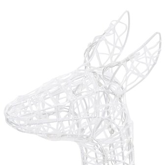 Kerstversiering rendierfamilie 160 LED meerkleurig acryl 8