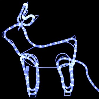 Buitenkerstversiering rendier en slee 576 LED&amp;apos;s 5