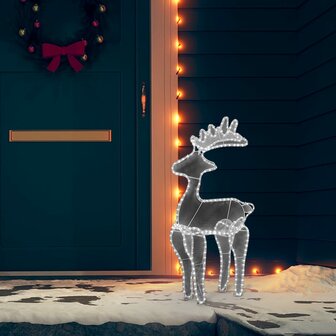 Kerstversiering rendier met mesh 306 LED&amp;apos;s 60x24x89 cm 3