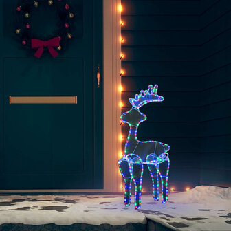 Kerstversiering rendier met mesh 306 LED&amp;apos;s 60x24x89 cm 3