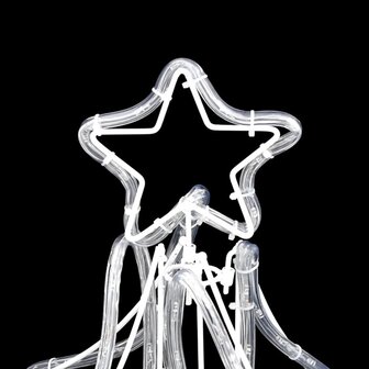 Kerstfiguur kerstboom met warmwitte LED&amp;apos;s 87x87x93 cm 5
