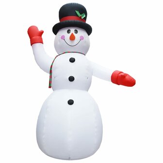 Kerstsneeuwpop opblaasbaar met LED XXL IP44 600 cm 2