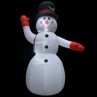 Kerstsneeuwpop opblaasbaar met LED XXL IP44 600 cm 3