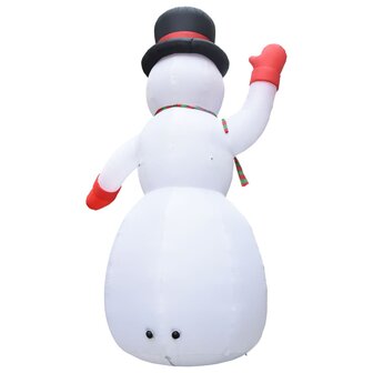 Kerstsneeuwpop opblaasbaar met LED XXL IP44 600 cm 4