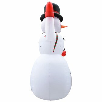 Kerstsneeuwpop opblaasbaar met LED XXL IP44 600 cm 5
