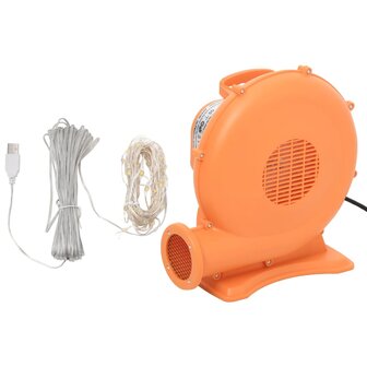 Sneeuwpop met LED&amp;apos;s opblaasbaar 1000 cm 8