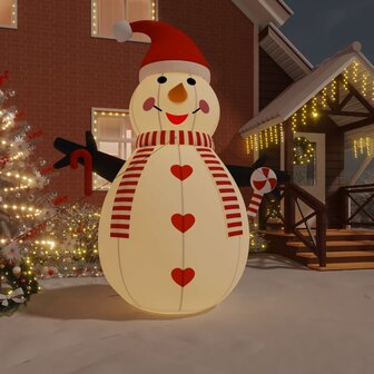 Sneeuwpop opblaasbaar met LED&amp;apos;s 460 cm 1