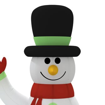 Sneeuwpopfamilie opblaasbaar met LED&amp;apos;s 360 cm 6
