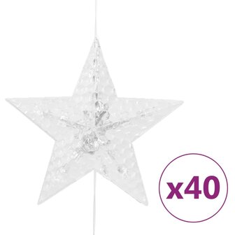 Lichtsnoergordijn sterren met 200 LED&amp;apos;s en 8 functies blauw 4