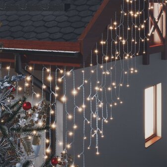 Lichtgordijn met 400 LED&amp;apos;s en 8 functies 10 m warmwit 4