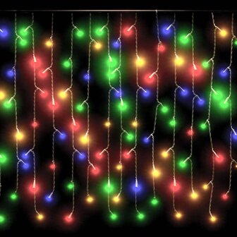 Lichtgordijn met 400 LED&amp;apos;s en 8 functies 10 m meerkleurig 4