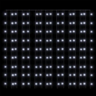 Lichtsnoergordijn met 300 LED&amp;apos;s en 8 functies 3x3 m koudwit 5