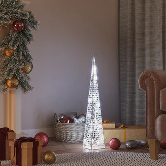 Lichtkegel decoratief LED 60 cm acryl koudwit 1