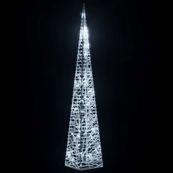 Lichtkegel decoratief LED 60 cm acryl koudwit 4