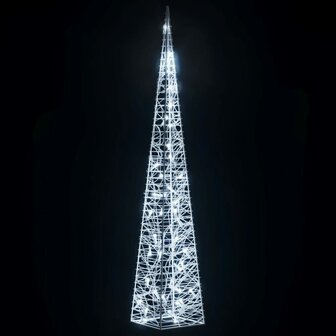 Lichtkegel decoratief LED 90 cm acryl koudwit 4