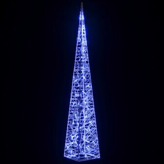 Lichtkegel decoratief LED 120 cm acryl blauw 4